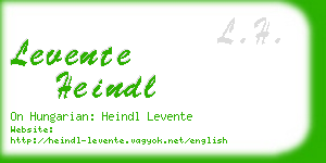 levente heindl business card